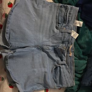 Levi's Light Blue Jean Shorts